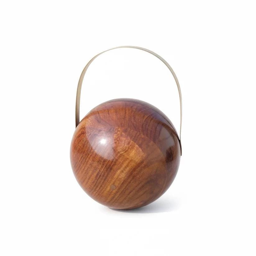 Handcrafted Wooden Ball Bag