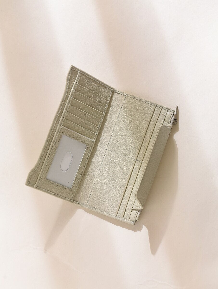 Handcrafted Ivory Leather Wallet for Women