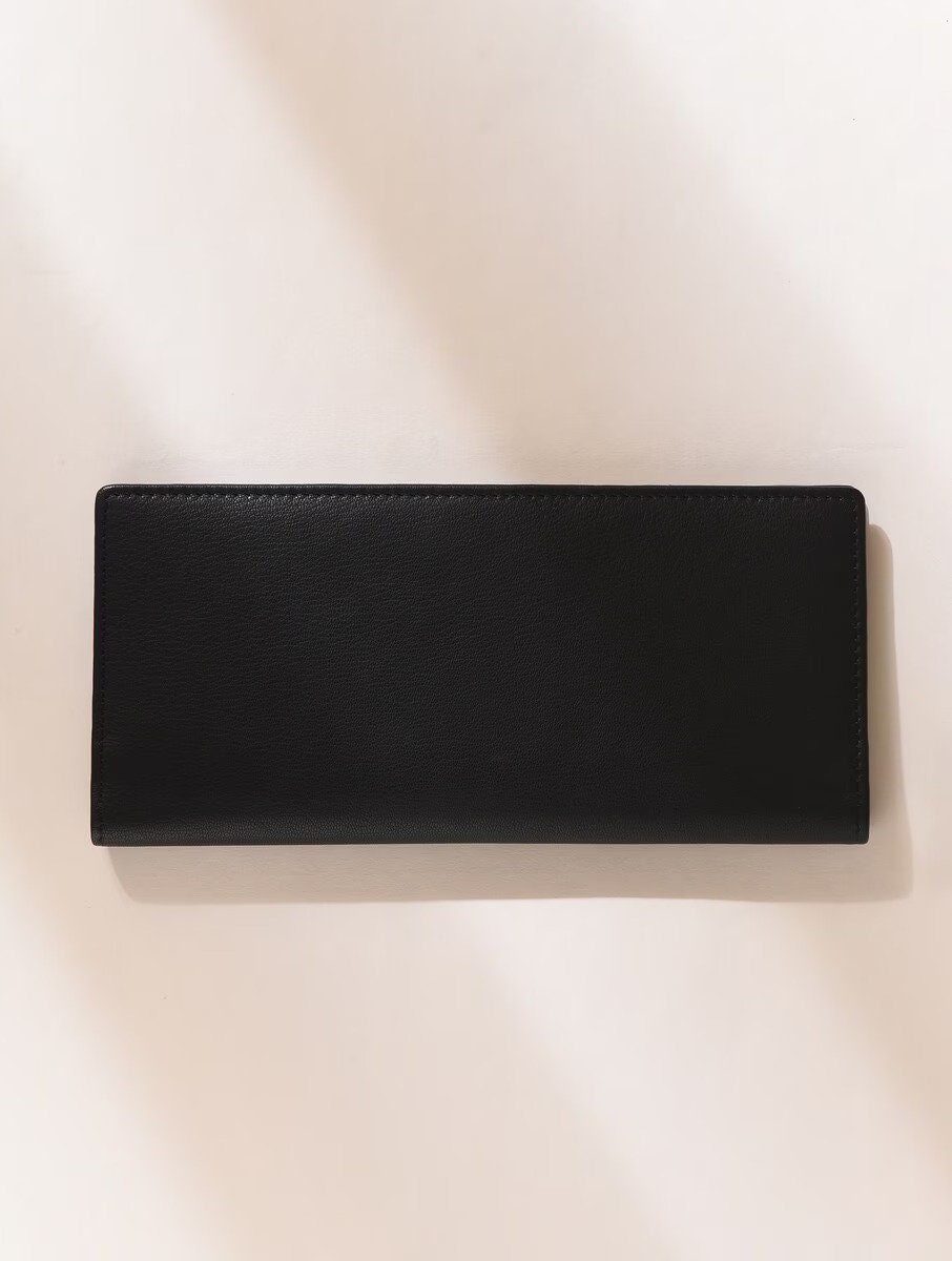 Handcrafted Black Leather Wallet for Women - Stylish & Durable Accessories for Everyday Use