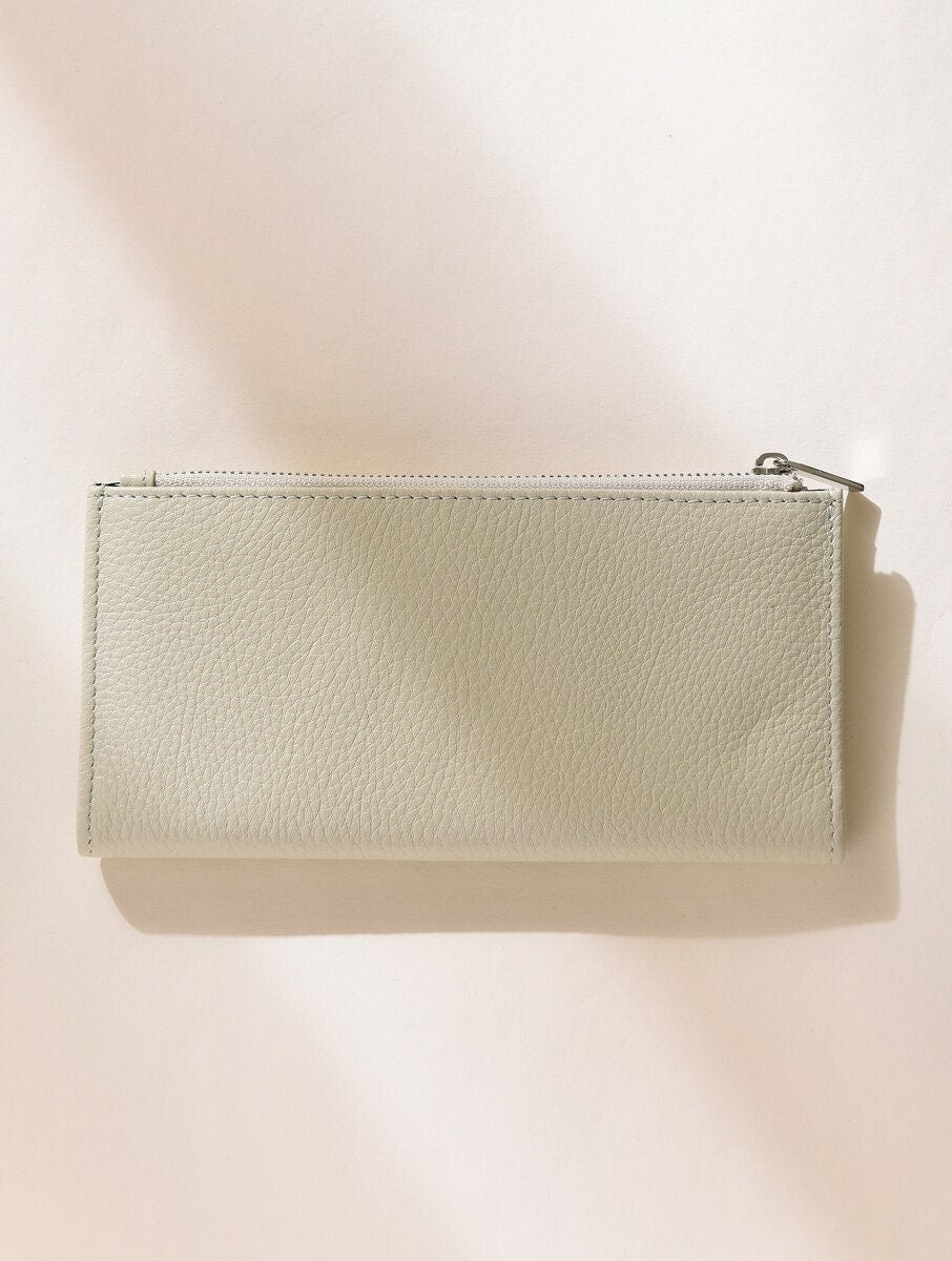 Handcrafted Ivory Leather Wallet for Women