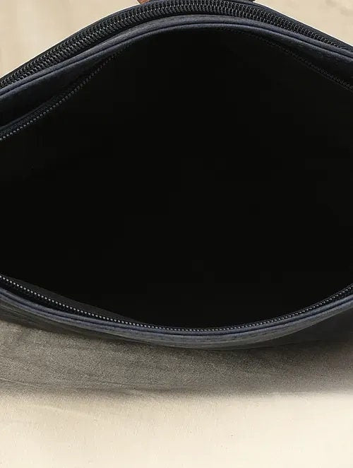 Blue Leather Sling Bag for Everyday Use