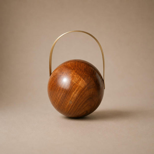 Handcrafted Wooden Ball Bag